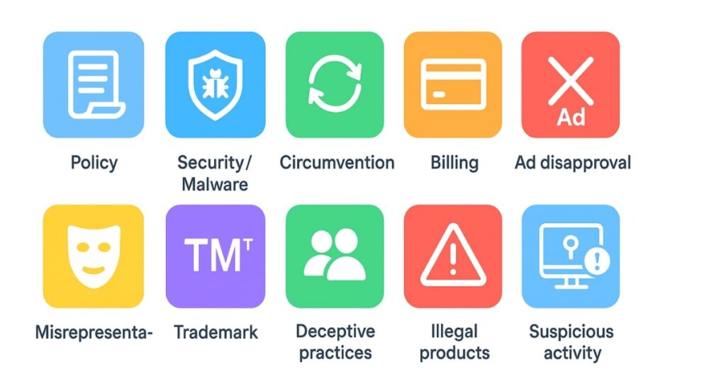  Reasons Google Ads Accounts Get Suspended